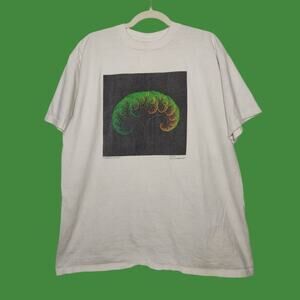 Vintage Brain Art Tree Shirt 90s Allsport XL Nature Curlytree Treeworks